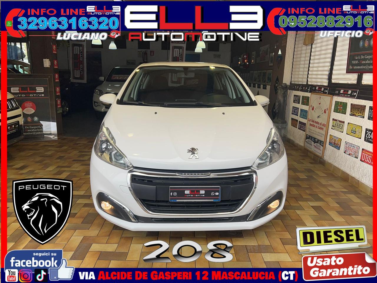 Peugeot 208 1.4 HDi 68 CV 5 NEOPATENTATO