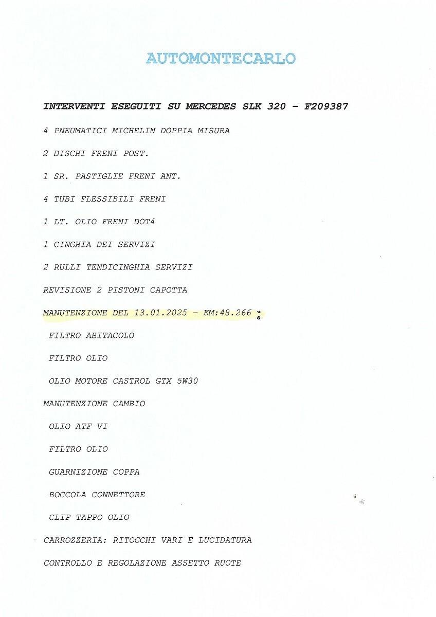 Mercedes-benz SLK 320 cat