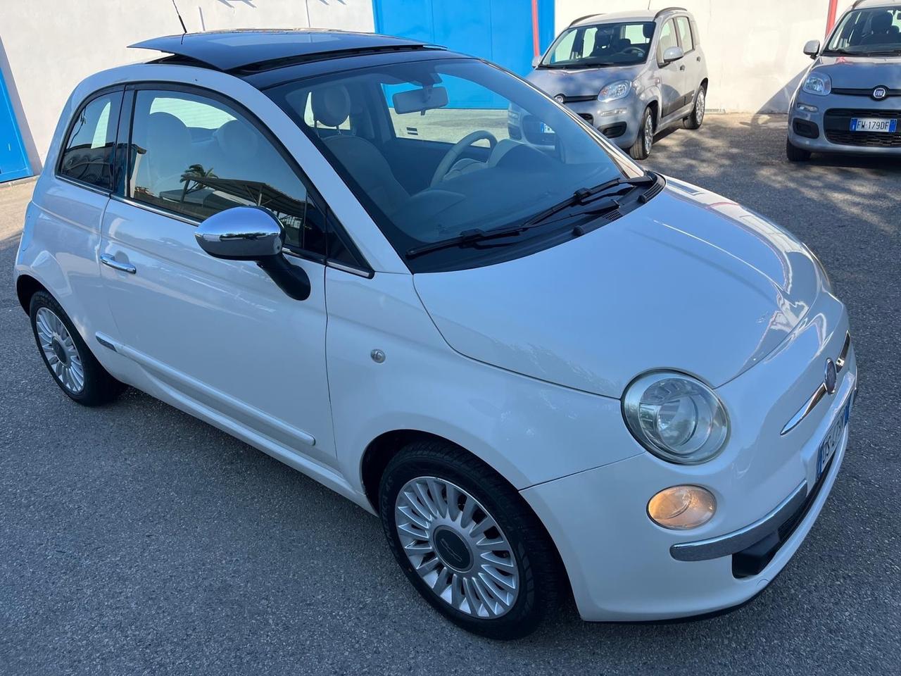 Fiat 500 Lounge 1.2 benz-tetto apri-2008