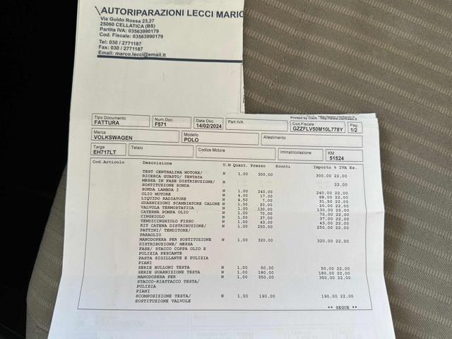 VOLKSWAGEN Polo 1.2 TSI DSG AUTOMATICA Highline OK NEOP POCHI KM