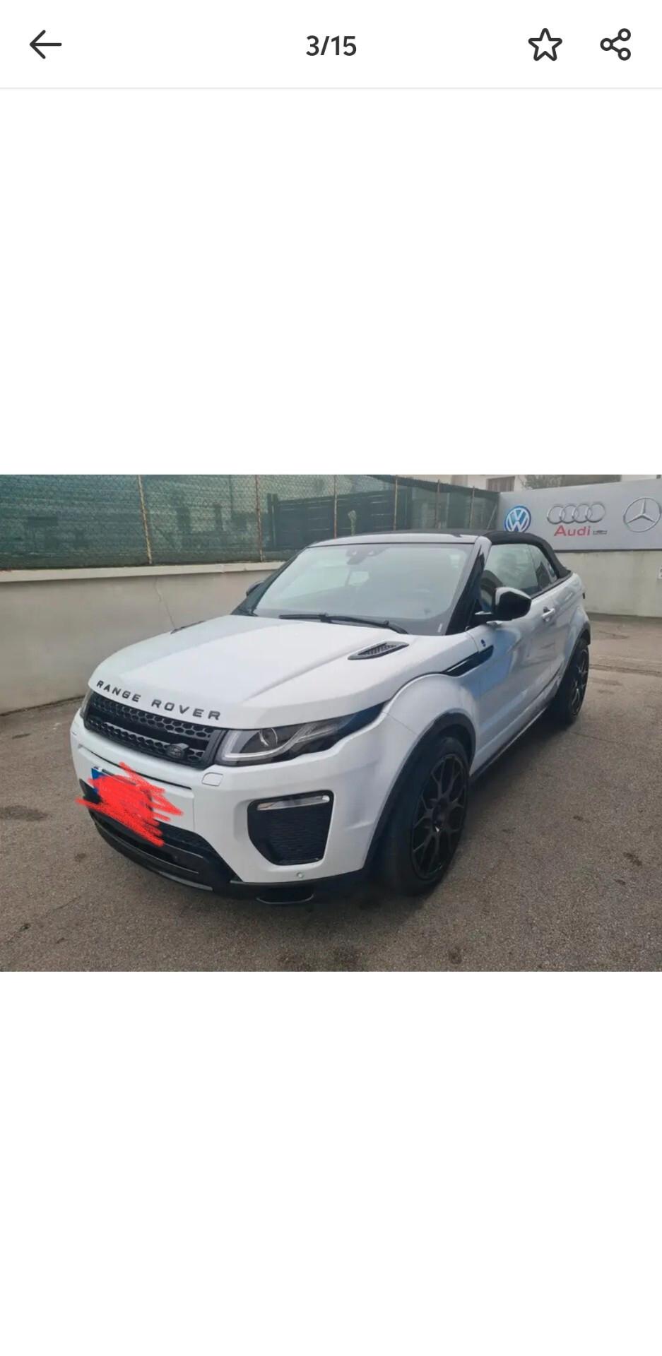 Land Rover Range Rover Evoque Range Rover Evoque 2.0 TD4 180 CV Convertibile HSE Dynamic