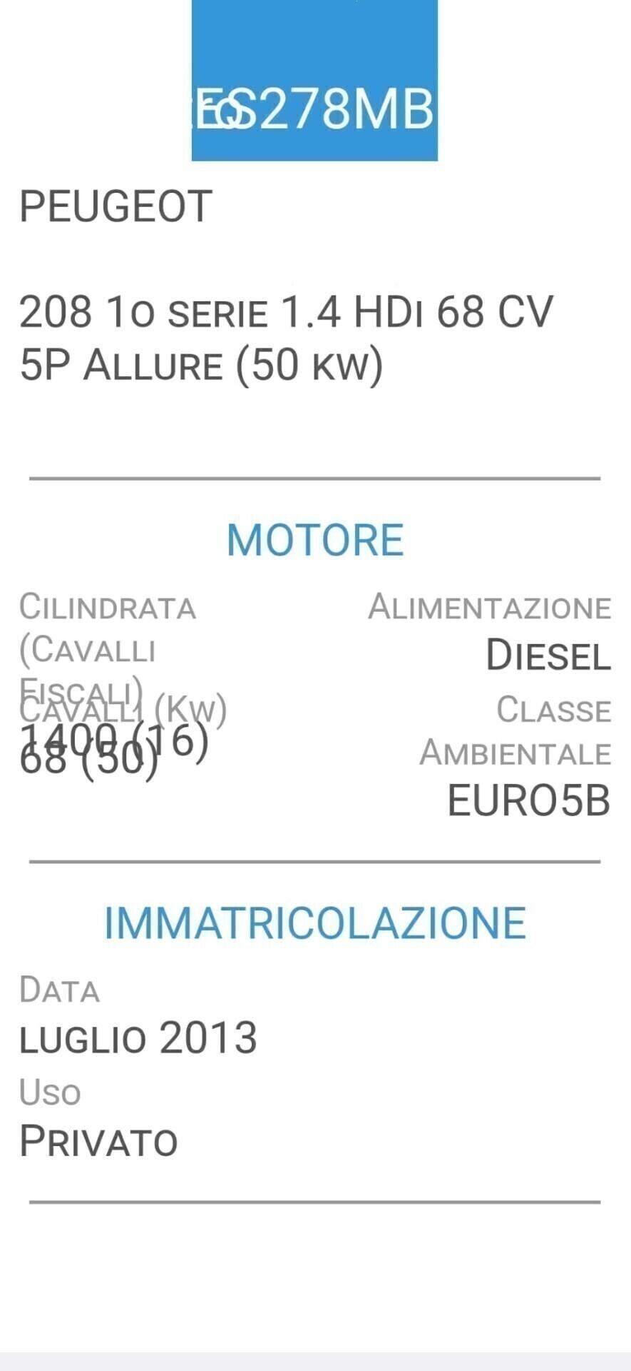 PEUGEOT 208 1,4 HDI-UNICA PROPRIETAR-4 REVISIONI