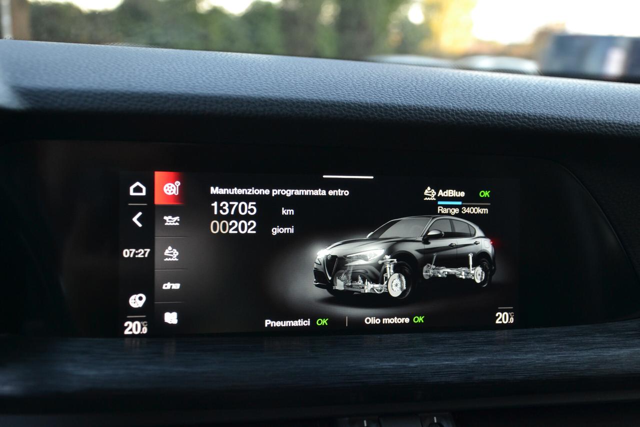 Alfa Romeo Stelvio 2.2 160CV AT8 SUPER F1+FULL LED+NAV+RCAM+PRIVACY