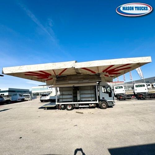 IVECO EUROCARGO 100E21, tenda sponda per ambulanti