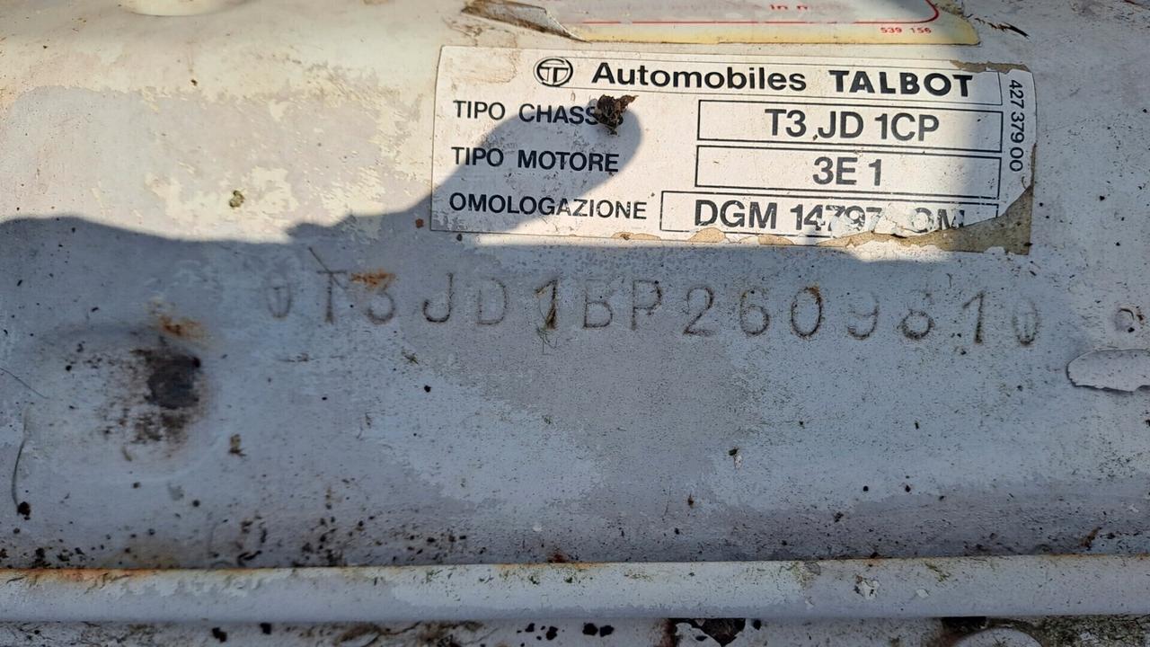 Talbot Simca 1100 pick up RARO