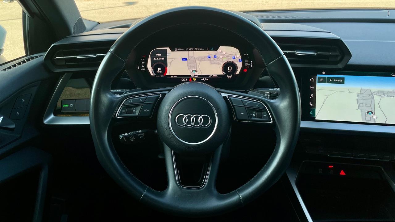 AUDI A3 2.0 SPB ADVANCED 35 TDI S-TRONIC 150CV - FULL LED, VIRTUAL COCKPIT, CARPLAY