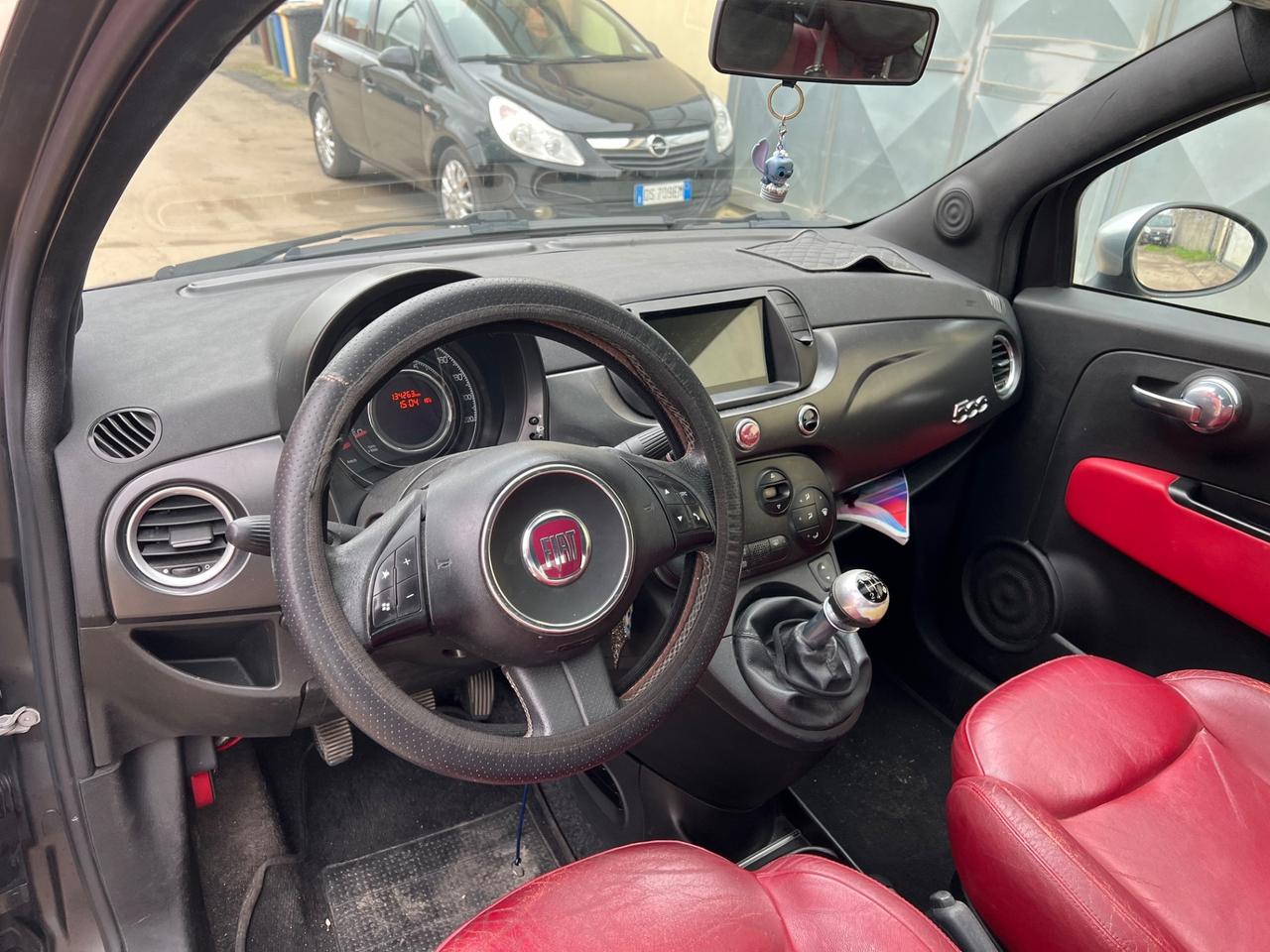 Fiat 500 0.9 Matt Black pelle tetto apribile