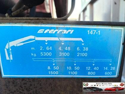 AUTOCARRO RENAULT V I 22AXA8 CASSONATO CON GRU APPLICATA DIETRO LA CABINA