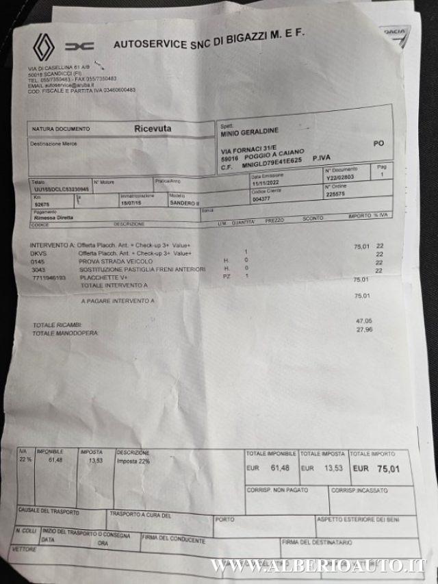 DACIA Sandero Stepway 1.5 dCi 8V 90CV Prestige