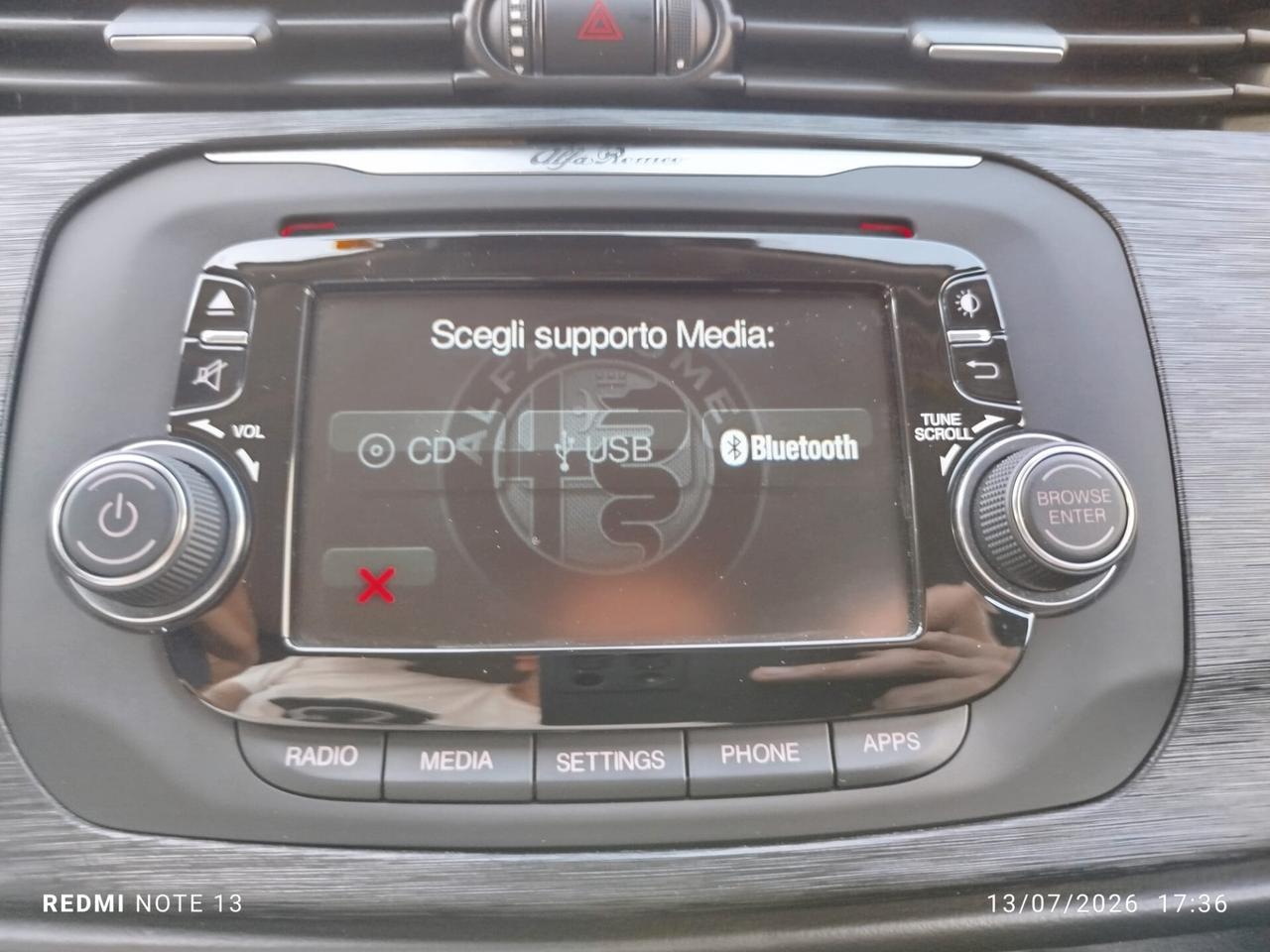 GIULIETTA 1.6jtdm-120cv *PREZZO VERO* TAGLIANDI ALFA- SENSORI-BLUETOOTH