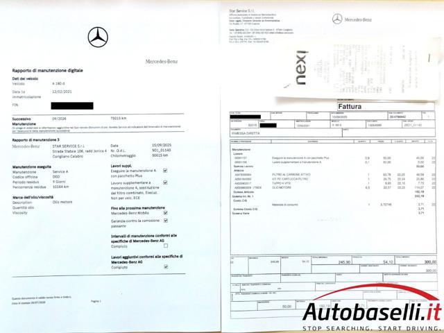 MERCEDES-BENZ A 180 D 2.000cc PACCHETTO, TECH WIDESCREEN 2X10,25''