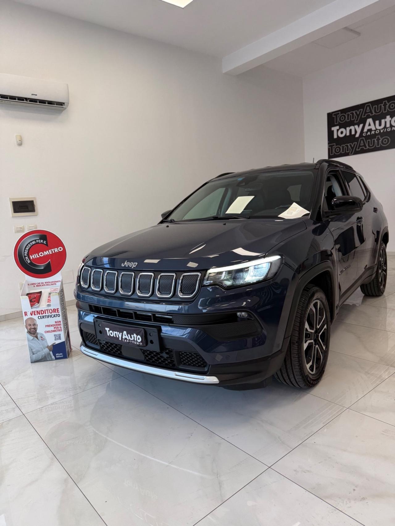 Jeep Compass 1.6 mjt Limited 130cv NAVIGATORE,TELECAMERA,FARI LED, APPLE CARPLAY,AZIENDALE ITALIA