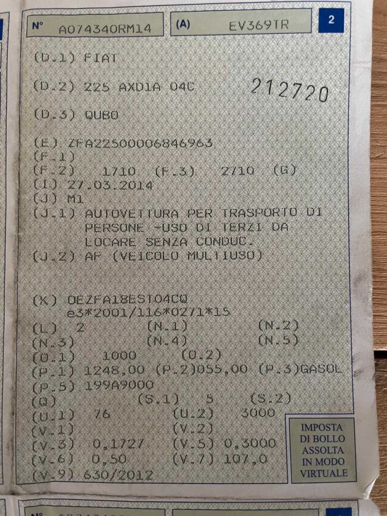 Fiat Qubo 1.3 MJT 75 CV Dynamic