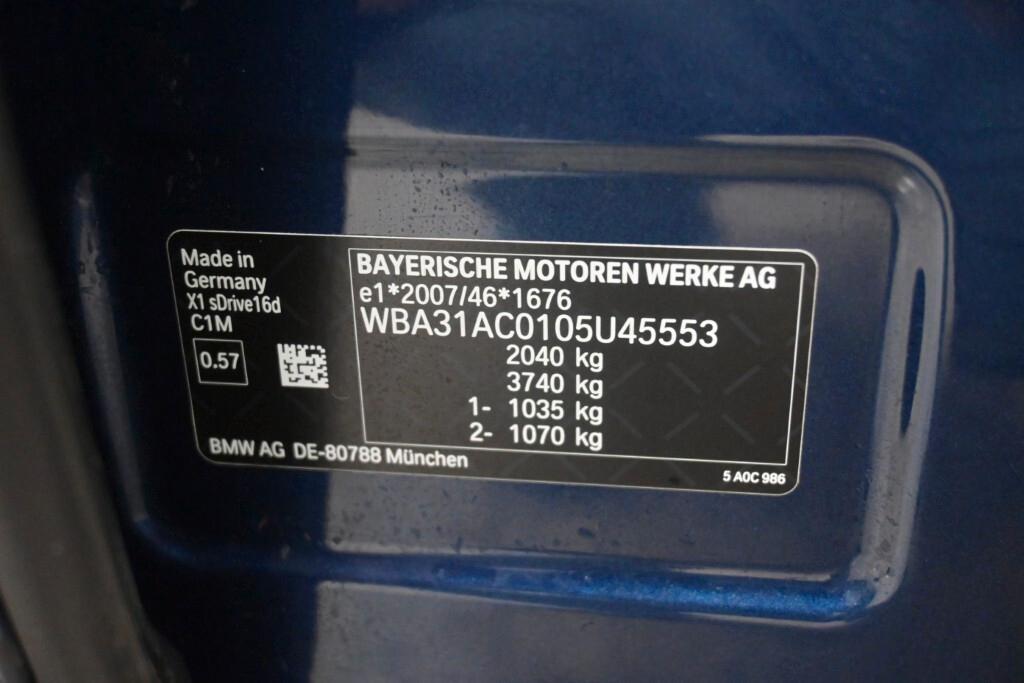 BMW X1 16D 115CV 6M. S-DRIVE BUSINESS ADVANTAGE ( FARI LED - CRUISE - NAVI - PELLE - PARK ASSISTANT - TELECAMERA POST. )