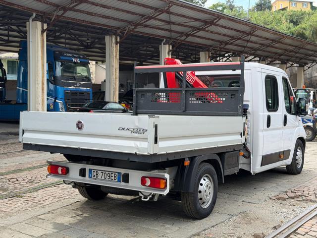 FIAT Ducato 140CV DOPPIA CABINA GRU E CASSONE FISSO