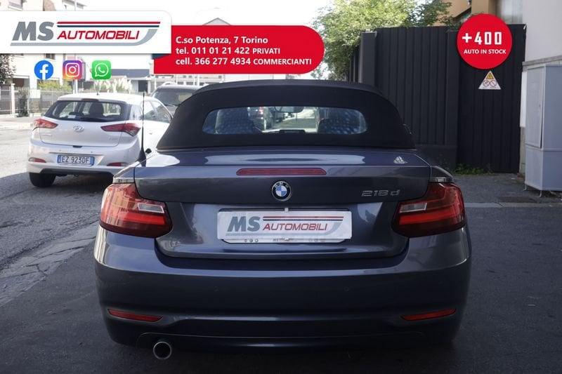 BMW Serie 2 Cabrio BMW Serie 2 Cabrio 218d Cabrio Luxury Unicoproprietario