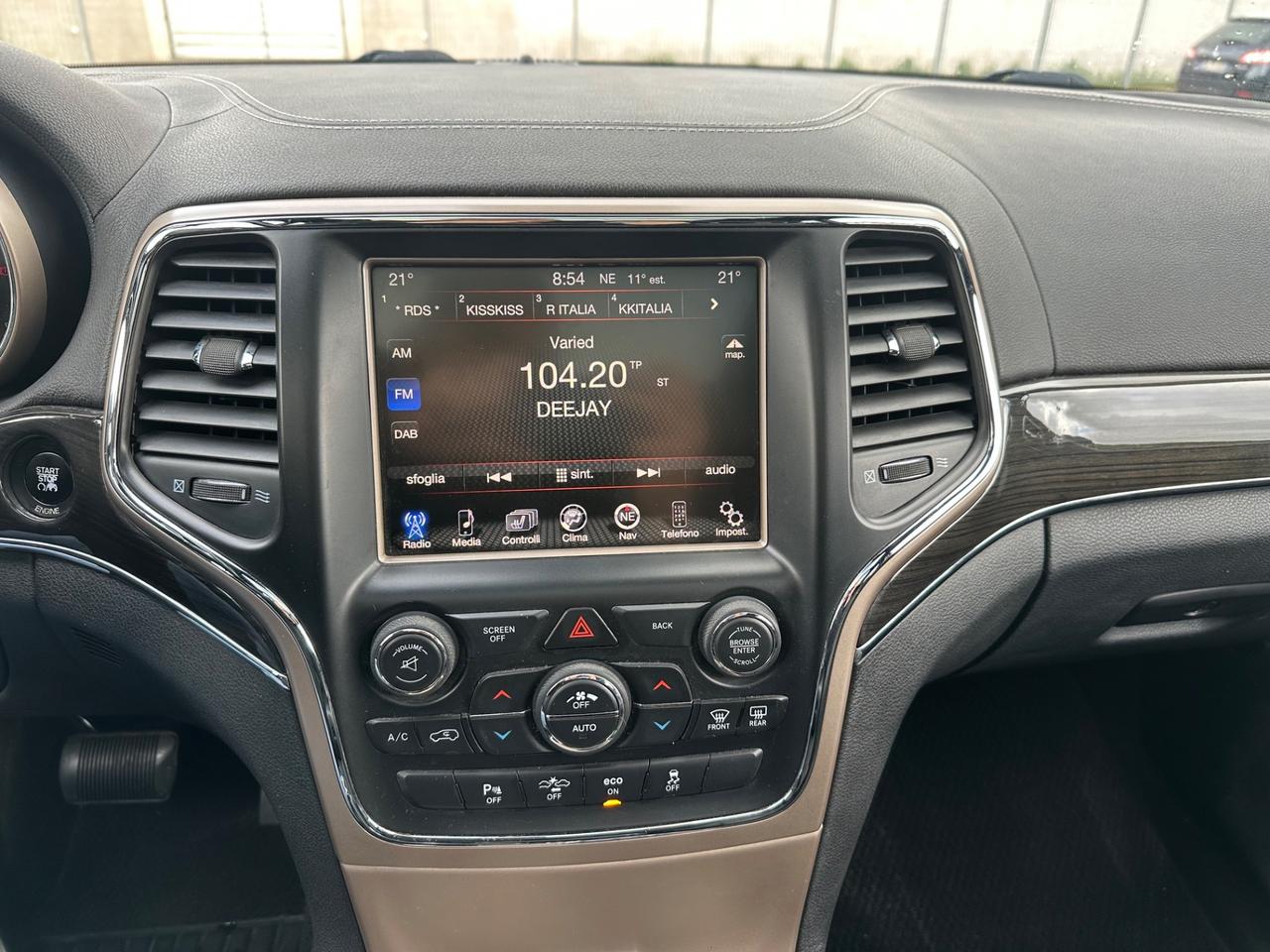 Jeep Grand Cherokee 3.0 V6 CRD 250 CV Multijet II Overland