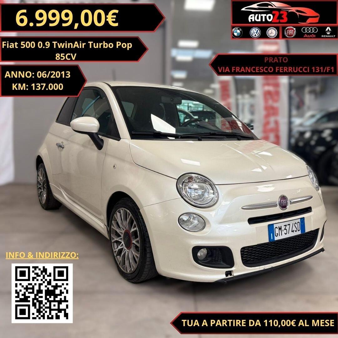 Fiat 500 0.9 TwinAir Turbo Pop 85CV Ok Neopatentati