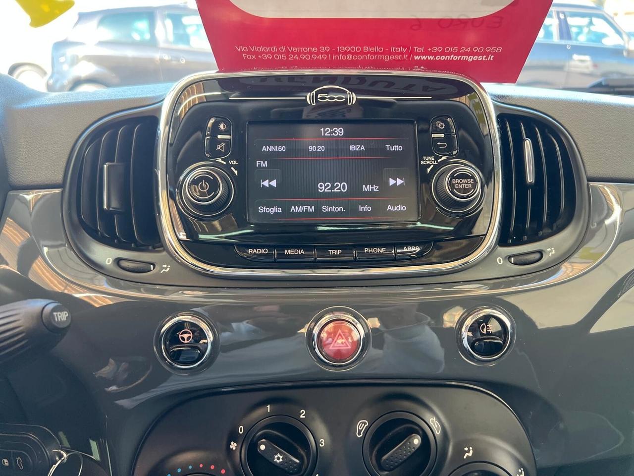 FIAT 500 1.2 BENZINA 70CV LOUNGE