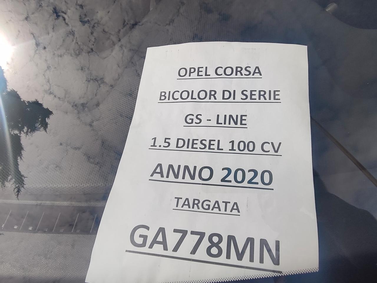 Opel Corsa 1.5 diesel 100 CV GS Line * 2020 *