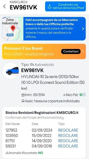 Hyundai i10 1.0 LPGI Econext Comfort