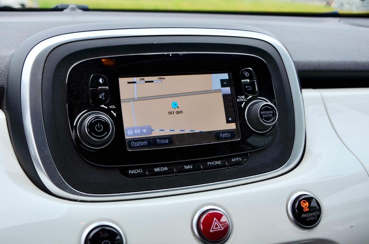 FIAT 500X 1.6 MJT LOUNGE 120cv, UNICOPROPRIETARIO, EURO 6B, FARI XENO, NAVI, PERMUTE