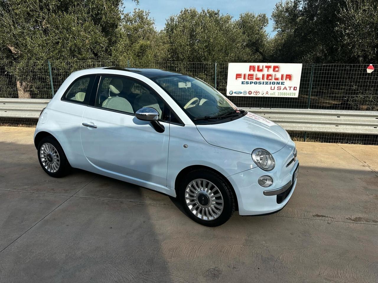 Fiat 500 1.2 BENZINA 69CV tetto panor 2009