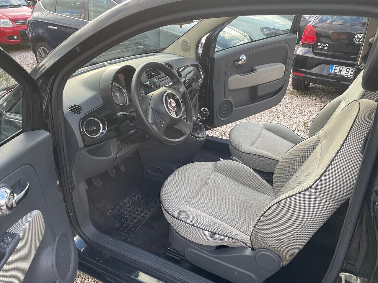 Fiat 500 1.2 BENZINA nero met. TAGLIANDO COMPLETO