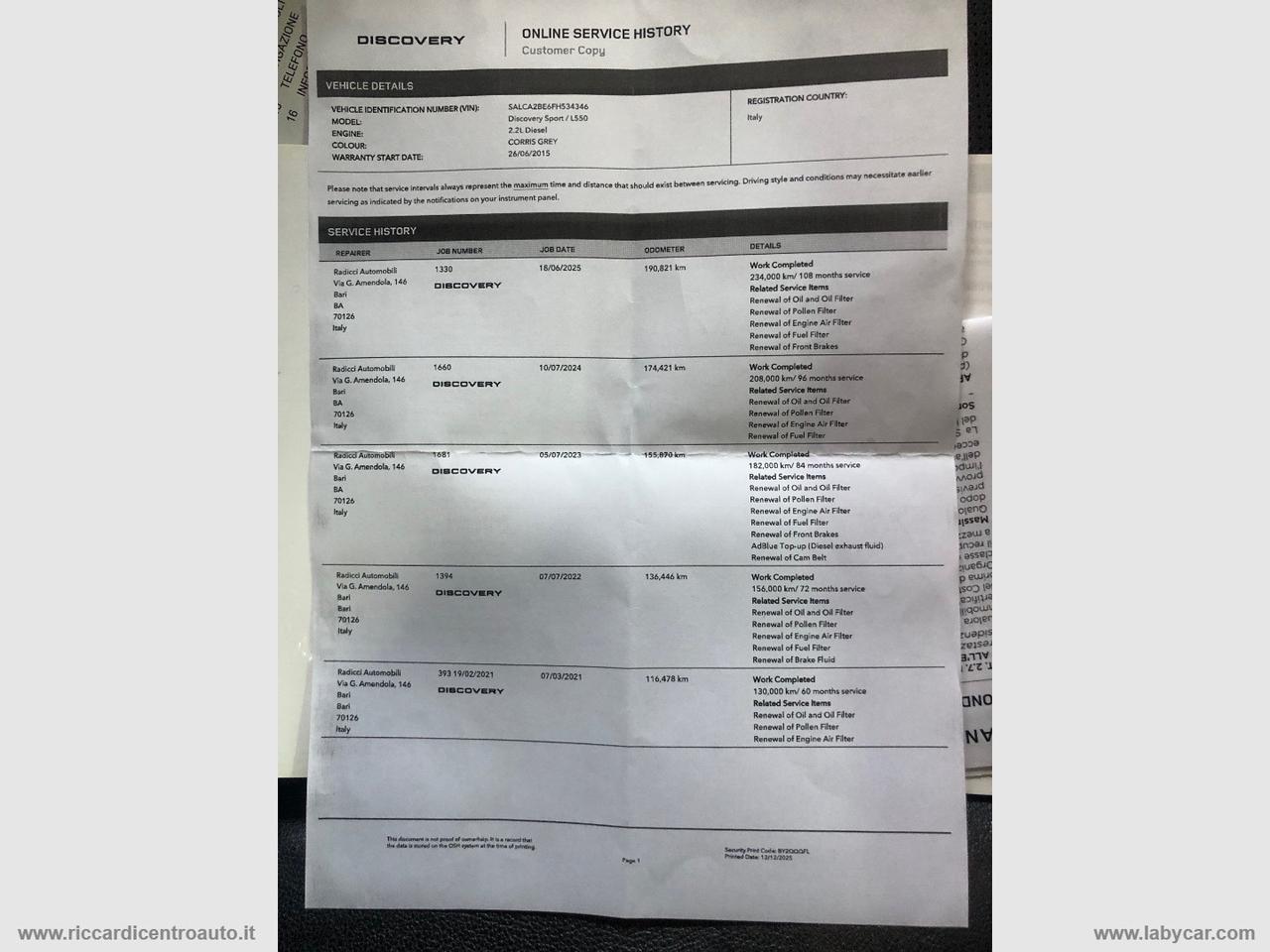 LAND ROVER Discovery Sport 2.2 SD4 HSE