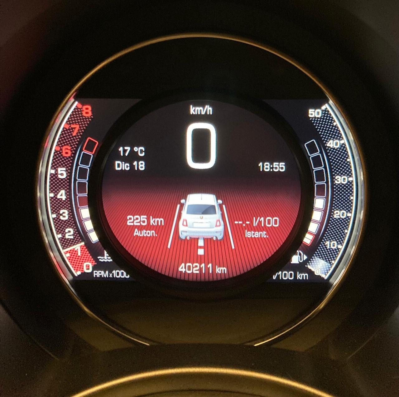 ABARTH 595 PISTA - MANUALE - KM ORIGINALI