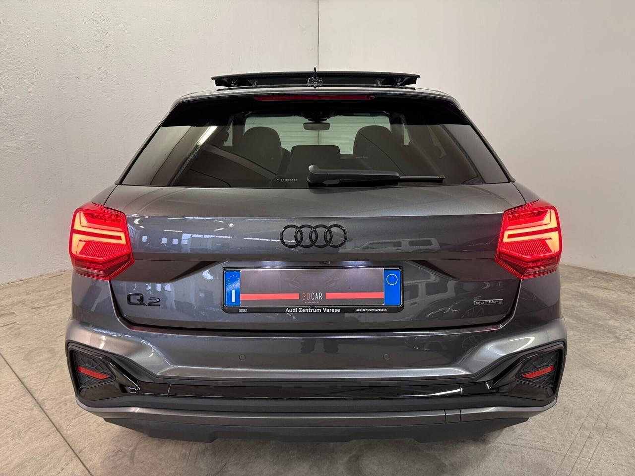Audi Q2 40 Tfsi Identity Black Quattro Tetto Gancio Traino