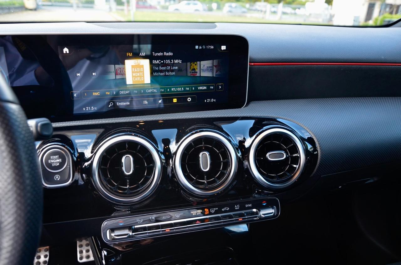 MERCEDES-BENZ A 250 PREMIUM AMG 224cv AUTO, UFF ITALIANA, EURO 6D, FARI LED, RETROCAMERA, PERMUTE
