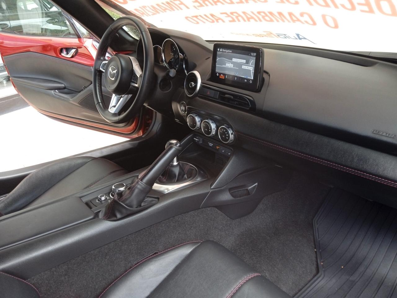 Mazda MX-5 RF PELLE TOTALE NERA SENS PARK CRUISE CONTROL NAVY CERCHI DA 17" PRONTA CONSEGNA