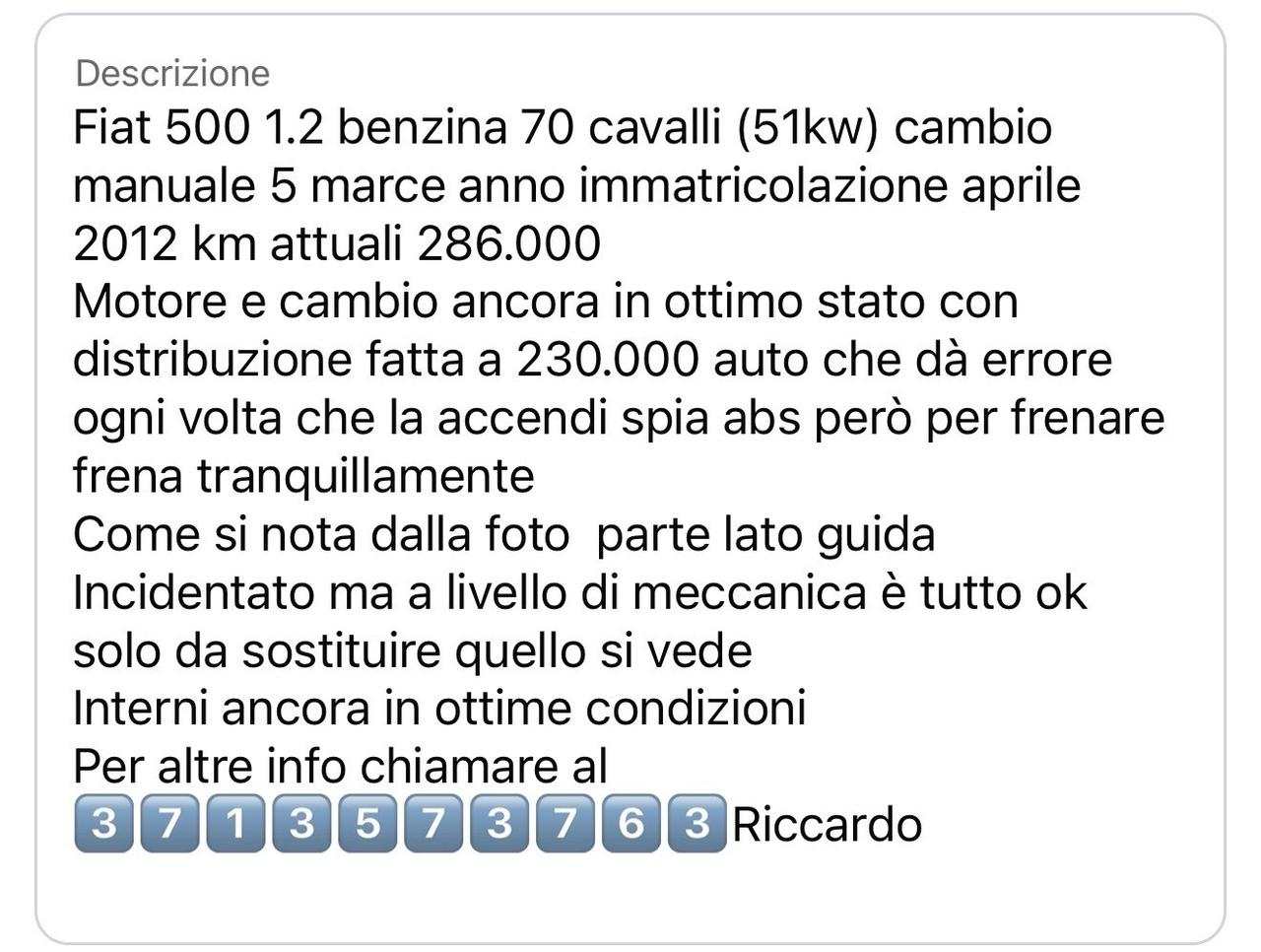 Fiat 500 1.3 Multijet 16V 95 CV