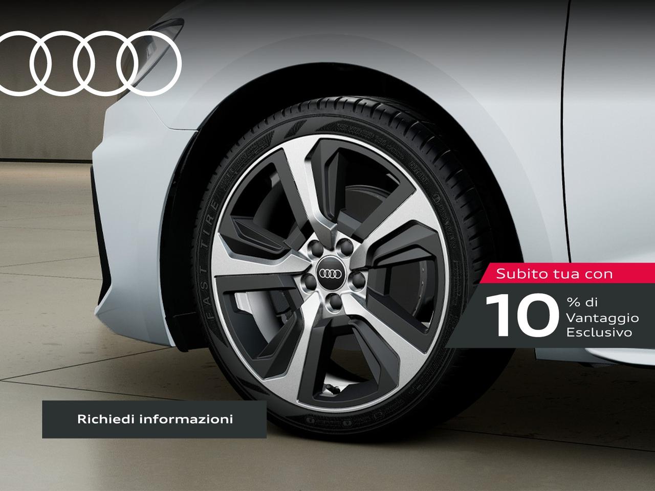 Audi A1 sportback 30 1.0 tfsi identity black 116cv s-tronic