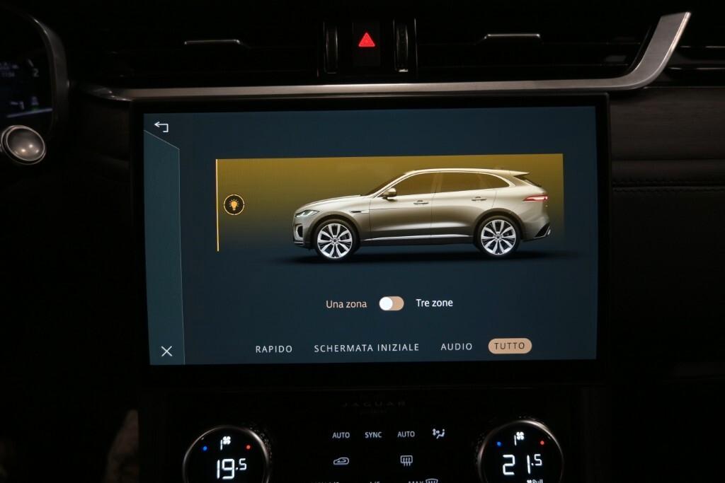 JAGUAR F-PACE 2.0D 163CV AUTOM. AWD S ( FARI LED PREMIUM - TETTO PANORAMICO APR. - PELLE - MIRROR - PDC - TELECAMERA 360 - CERCHI 18 )