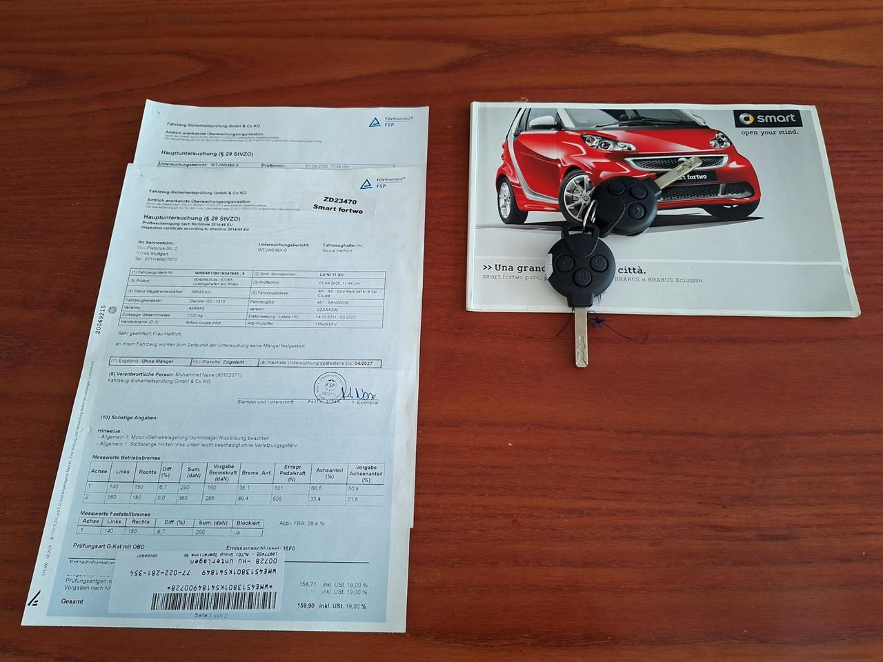 Smart ForTwo 1.0 71cv MHD coupé passion SERVOSTERZO km 57.446
