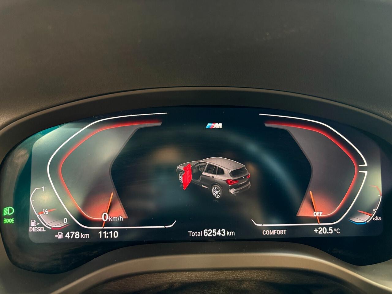 BMW X3 XDrive20d 190cv MHEV 48V Msport Auto ITALIANA FULL