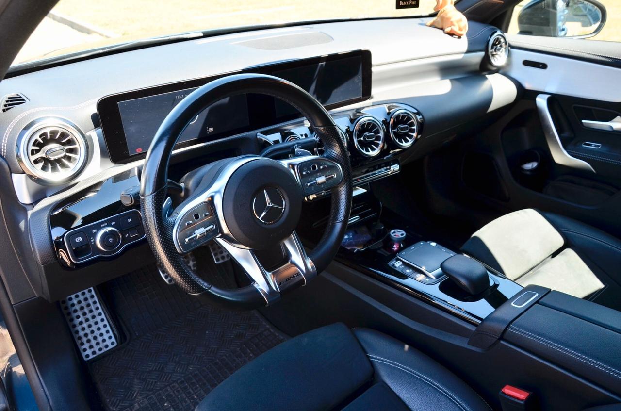 MERCEDES-BENZ A 180d PREMIUM AMG LINE NIGHT EDITION 116cv AUTO, EURO 6D, HI-FI PREMIUM, NIGHT PACK, FARI LED, APPLE ANDROID, LUCI 64 COLORI, RETROCAMERA, PERMUTE