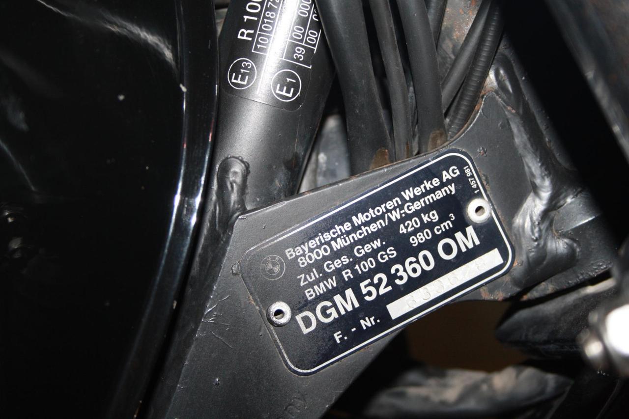 BMW R 100 GS CONSERVATA E CON BORSE LATERALI