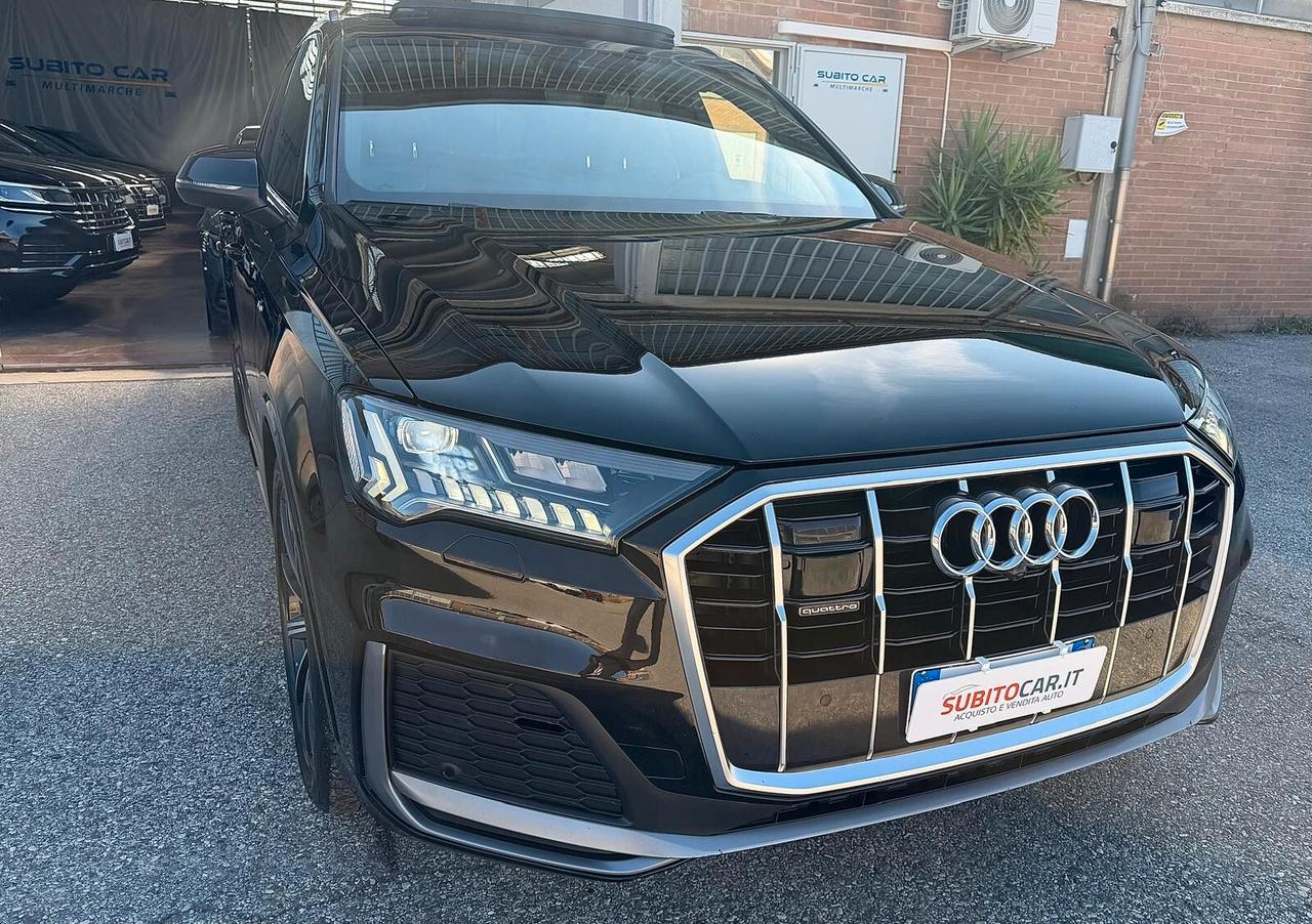 Audi Q7 45 TDI quattro tiptronic Sport Plus S-LINE EDITION 7 POSTI TETTO APRIBILE E FARI MATRIX