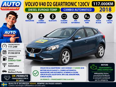 Volvo V40 2.0 D2 GEARTRONIC EURO6D CAMBIO AUTOMATICO/NAVI
