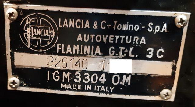 LANCIA Flaminia TOURING GTL 2.8 3C con TARGHE MILANO