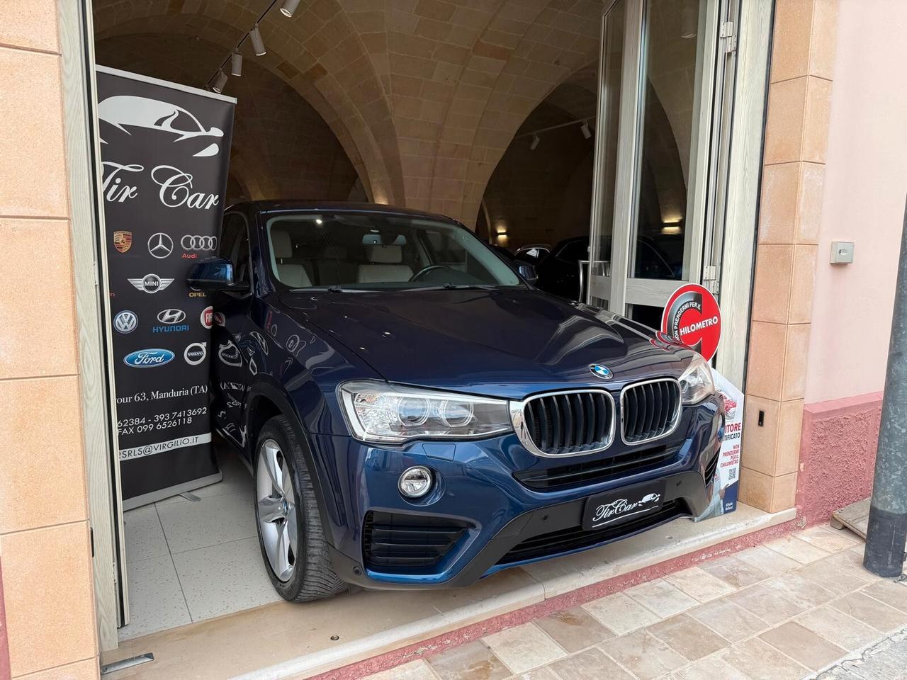 BMW X4 20D X-LINE X-DRIVE 2.0 190CV PELLE NAVI CAM ANNO 2017