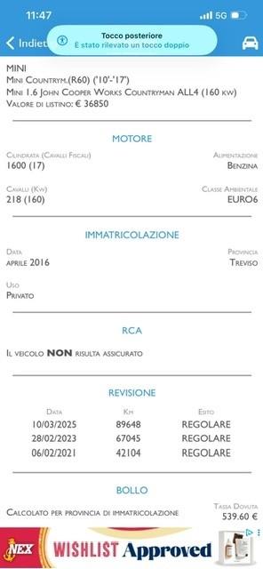 Mini John Cooper Works Countryman 1.6 ALL4