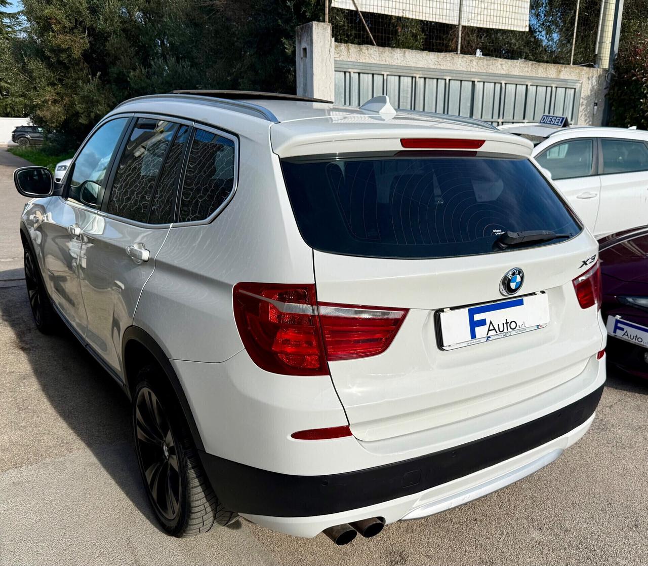 Bmw X3 xDrive 30d,TETTO PANORAMICO APRIBILE,pelle Bordeaux,Xeno+Led,Bluetooth,ecc.
