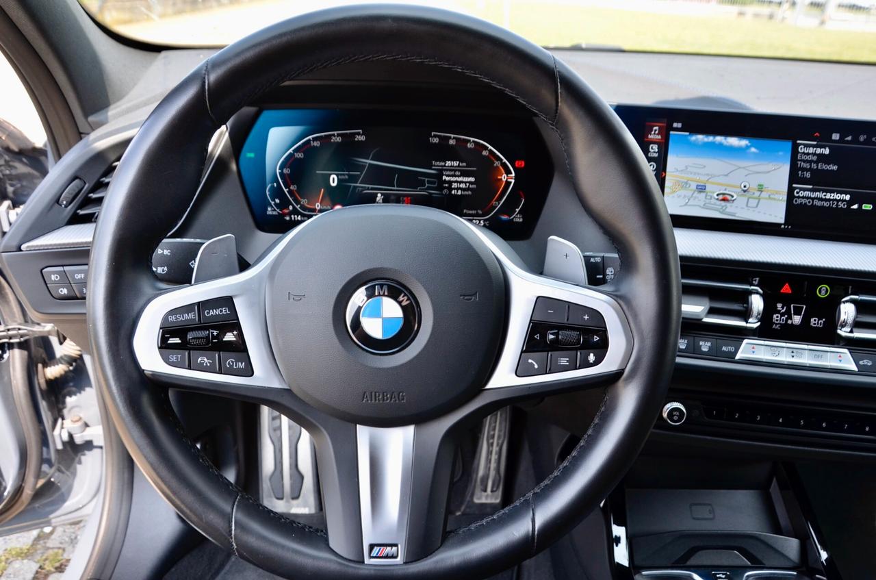 BMW 118d MSPORT 150cv AUTO, GAR. BMW 3/28, SERVICE BMW, UFF ITALIANA, EURO 6D, RETROCAMERA, PERMUTE