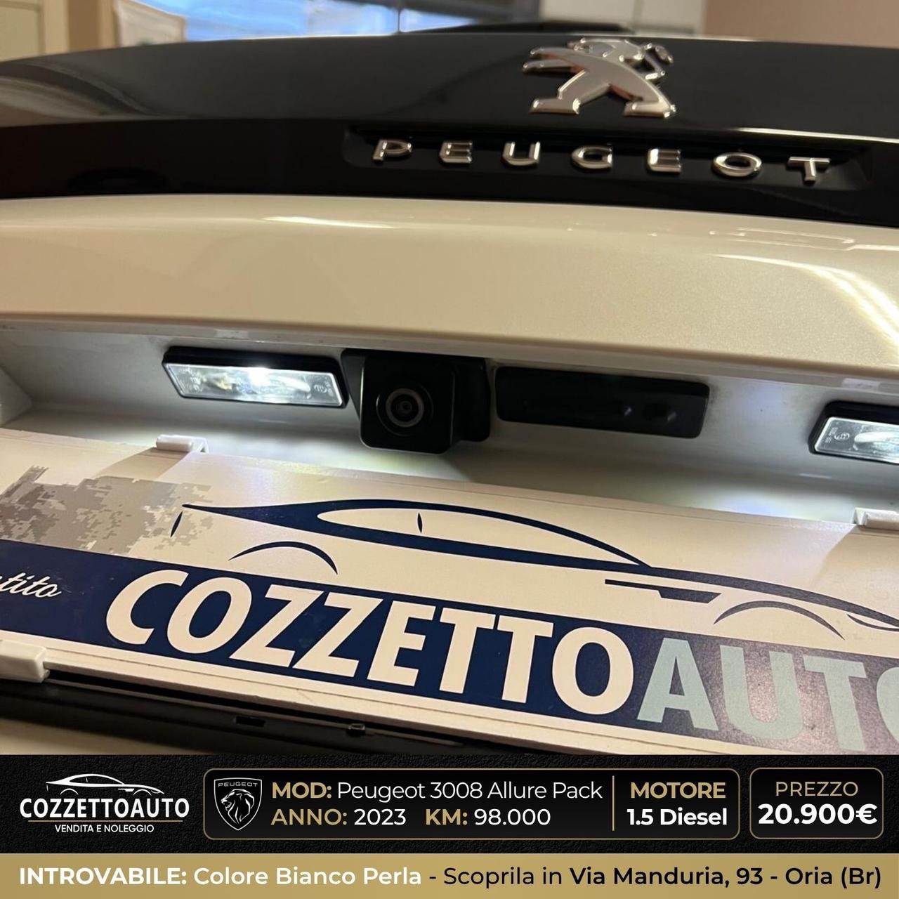 Peugeot 3008 Bianco Perla EAT8 Allure Pack