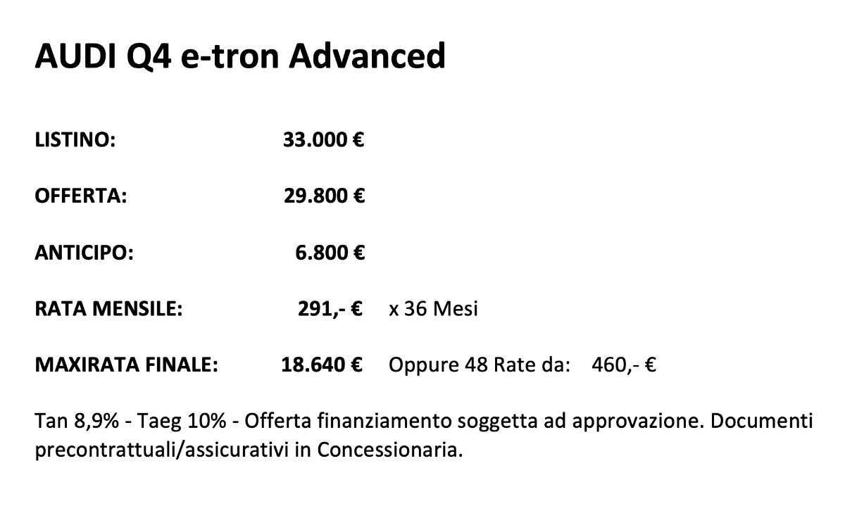 AUDI Q4 e-tron Advanced