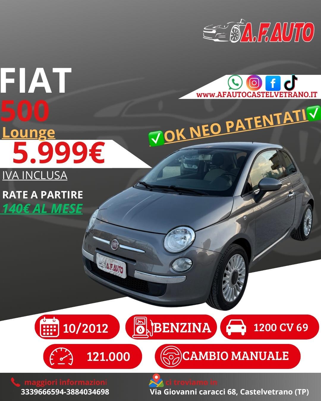 Fiat 500 1.2 Lounge